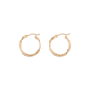 Thin Twisted Hoop Earrings