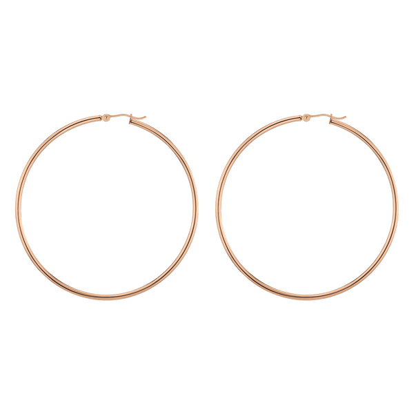 Gold Hoop Earrings - 2mm