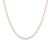 Lab Grown White Sapphire Baguette Tennis Necklace