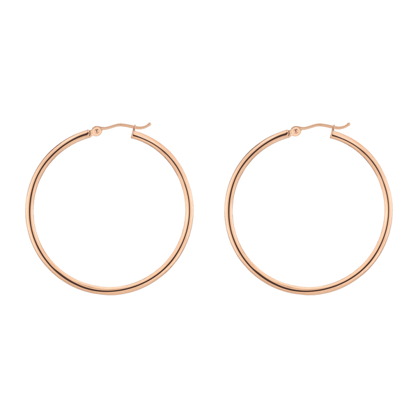 Gold Hoop Earrings - 2mm