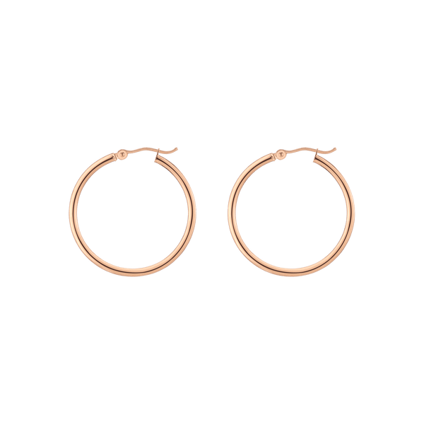 Gold Hoop Earrings - 2mm