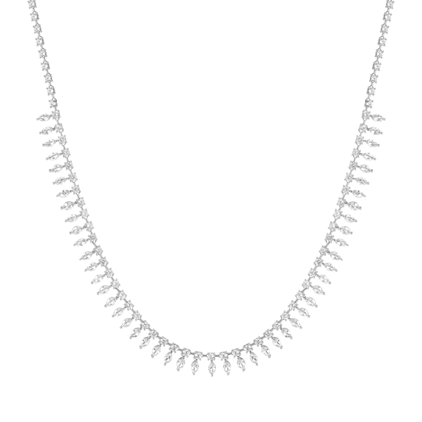 Aurate x Frye: Marquise Fringe Necklace