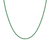 Lab Grown Green Emerald Tennis Necklace