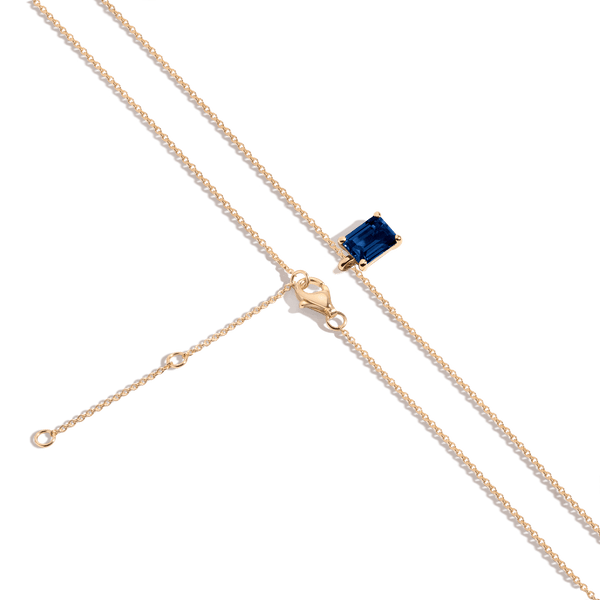 Emerald Gemstone Solitaire Necklace