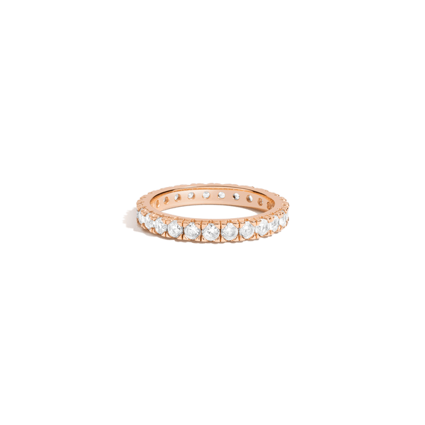 Lab Grown White Sapphire Eternity Ring