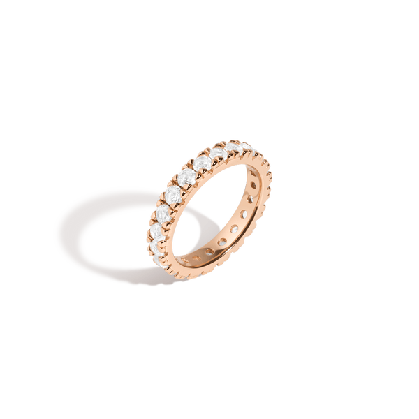 Lab Grown White Sapphire Eternity Ring