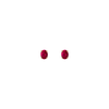 Oval Gemstone Solitaire Stud Earrings