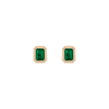 Lab Grown Emerald Heirloom Stud Earrings