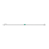 Lab Grown Diamond Tennis Bracelet with Emerald