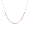 Graduated Lab Grown Diamond Bezel Necklace