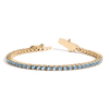 Lab Grown Aquamarine Tennis Bracelet