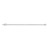 Lab Grown White Sapphire Three-Prong Tennis Bracelet