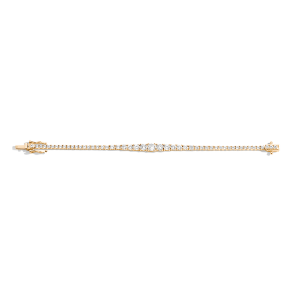 Lab Grown Diamond Graduated Modern Tennis Bracelet