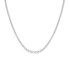 Lab Grown Diamond Graduated Modern Tennis Necklace