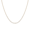 Everyday Three-Prong Graduated Tennis Necklace