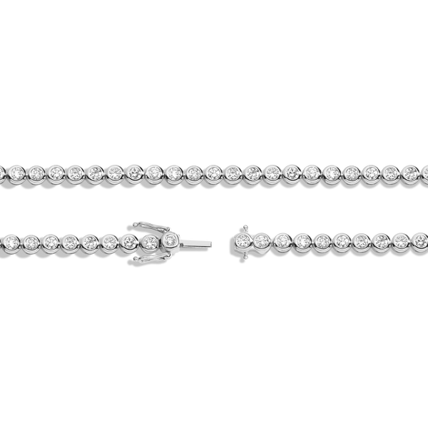 Lab Grown Diamond Bezel Tennis Necklace