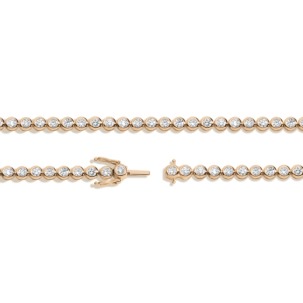 Lab Grown Diamond Bezel Tennis Necklace