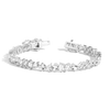 Lab Grown White Sapphire Mixed Shape Tennis Bracelet