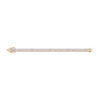 Lab Grown White Sapphire Double Row Tennis Bracelet