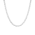Lab Grown White Sapphire Mixed Shape Tennis Necklace
