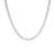 Lab Grown White Sapphire Double Row Tennis Necklace