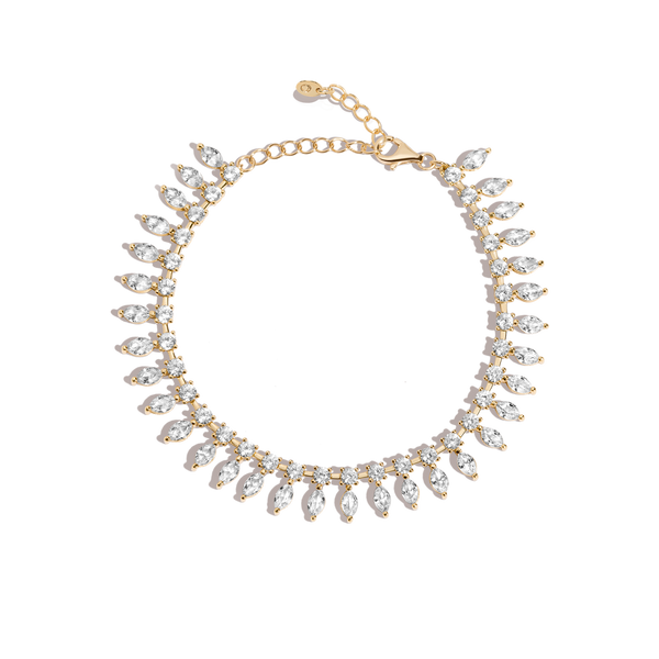 Aurate x Frye: Marquise Fringe Bracelet