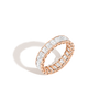Radiant Lab Grown Diamond Semi-Bezel Eternity Ring