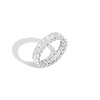 Radiant Lab Grown Diamond Semi-Bezel Eternity Ring