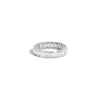 Emerald Lab Grown Diamond Semi-Bezel Eternity Ring