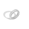 Emerald Lab Grown Diamond Semi-Bezel Eternity Ring