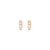 Chunky Double Lab Grown Diamond Pear Huggie Earrings