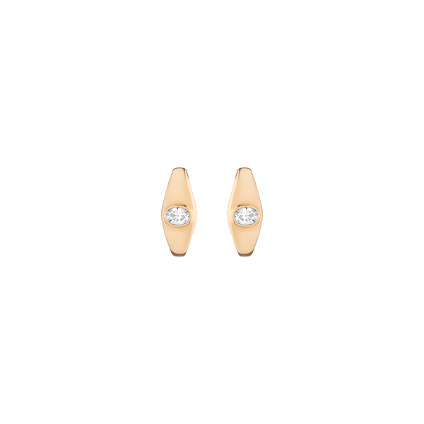 Chunky Lab Grown Diamond Oval Huggie Earrings