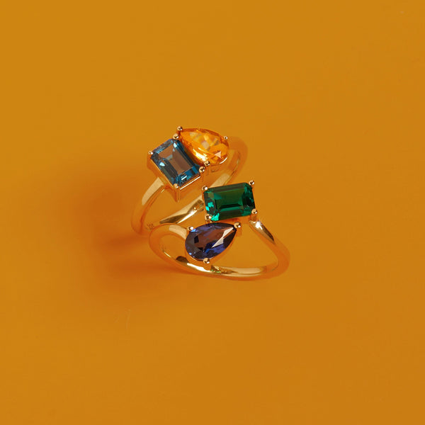 Toi et Moi Gemstone Classic Ring