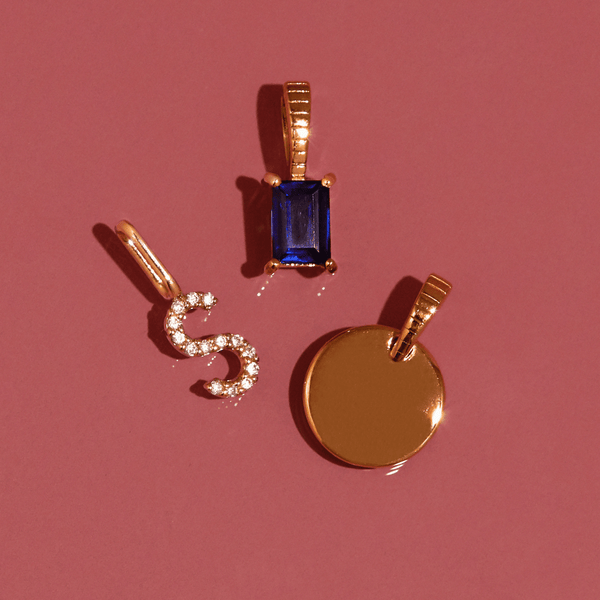 Birthstone Baguette Pendant