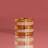Lab Grown White Sapphire Baguette Eternity Ring