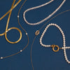 Organic Pearl Station Necklace