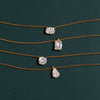 Oval Gemstone Solitaire Necklace