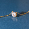 Round Gemstone Solitaire Necklace