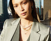 Solid Gold Herringbone Chain Necklace