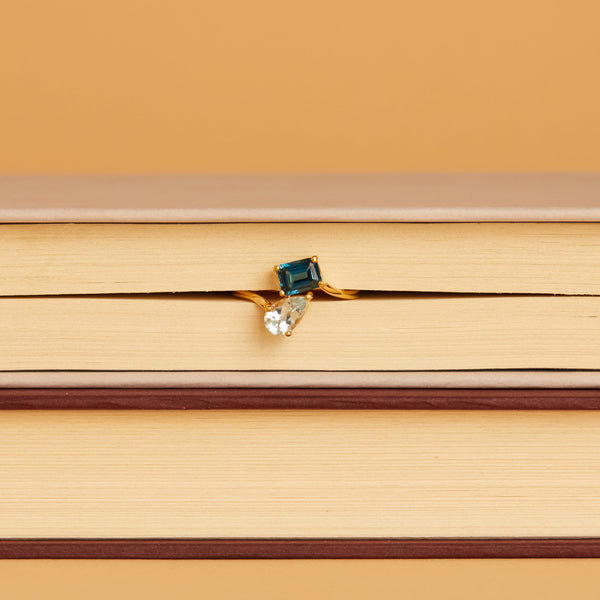 Toi et Moi Gemstone Heirloom Ring