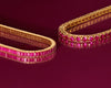 Lab Grown Red Ruby Baguette Tennis Bracelet
