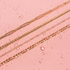 Large Gold Figaro Chain Anklet