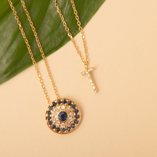Classic Diamond Letter Necklace
