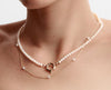 Organic Pearl Station Necklace