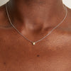 Lab Grown Yellow Diamond Solitaire Necklace