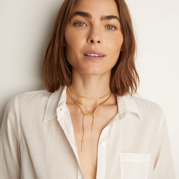 Aurate x Frye: Lasso Wrap Necklace