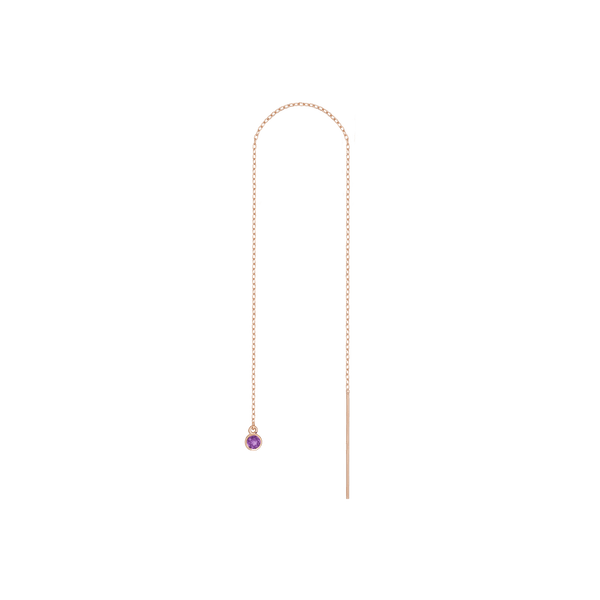 Birthstone Ear Chain Threader (Pair)