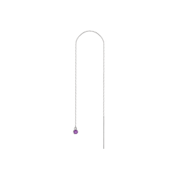 Birthstone Ear Chain Threader (Pair)
