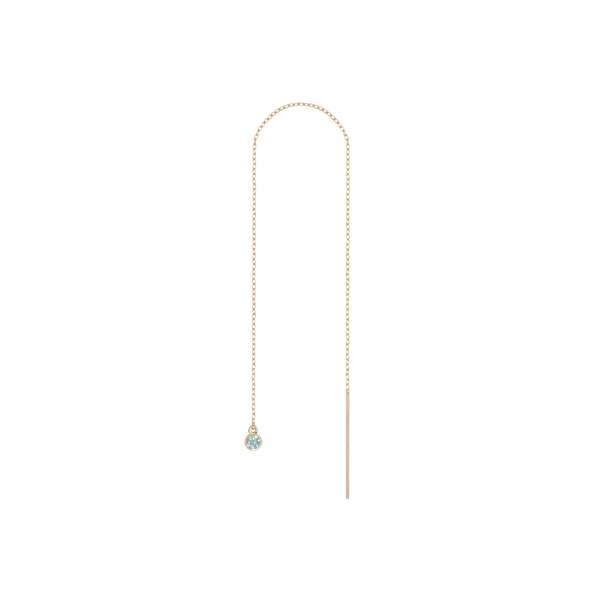 Birthstone Ear Chain Threader (Pair)