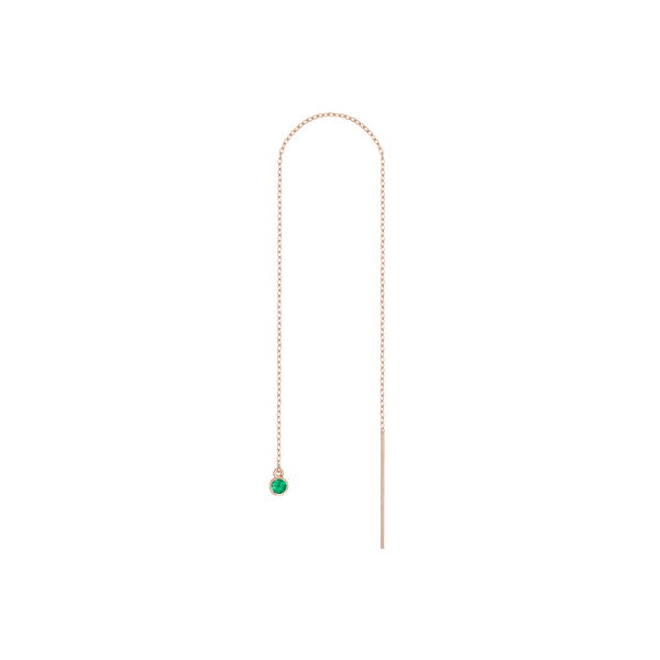 Birthstone Ear Chain Threader